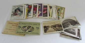 Selection of topographical and greeting card postcards