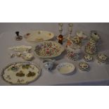 Various ceramics including Robertson's style figure,
