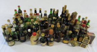 Assorted alcoholic miniatures inc Vodka