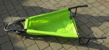 Foldable canvas wheelbarrow