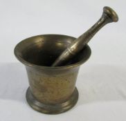 Bronze pestle & mortar