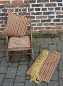 Rocking chair with cushion etc
