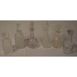 6 glass decanters