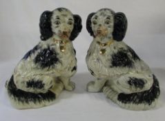 Pair of Staffordshire style dogs