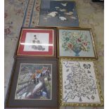 Various needlework pictures