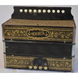 Hohner 10 button squeeze box / accordian
