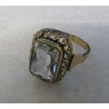 Tested as 9ct gold dress ring size O total weight 3g