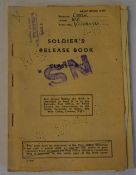 A Soldiers Release Book attributed to S/22020133 Noel Emille Carr 75 Supply Depot R.A.S.