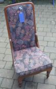 Upholstered high back chair