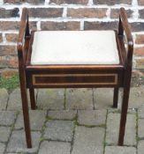 Edwardian piano stool