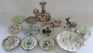 Assorted ceramics inc Royal Crown Derby tea cup, saucer and plate (rn 345784),