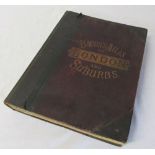Bacon's new large scale Atlas of London and suburbs 1909 (af) (significant water damage to rear of