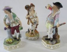 3 Royal Crown Derby figurines - Earth,