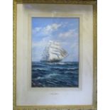 Watercolour 'Cutty Sark' by Gaydon King '34 54 cm x 70 cm