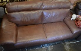 2 seater Polo Italian leather sofa