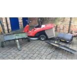 Honda 1211 ride on mower with roller,