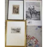 3 signed etchings