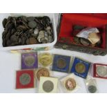 2 boxes of assorted coins