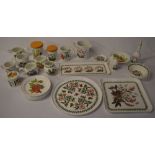 Quantity of Portmeirion Botanical Garden ceramics and melamine trays