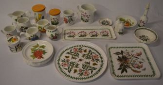 Quantity of Portmeirion Botanical Garden ceramics and melamine trays