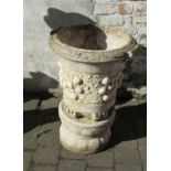 Composite stone garden planter / urn H 66 cm