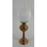 Copper oil lamp H 57 cm