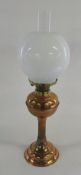 Copper oil lamp H 57 cm