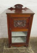 Late Victorian mahogany display cabinet