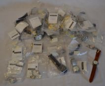 Ex shop stock, approx 45 new without box mixed wristwatches,