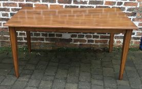 Wooden kitchen table 150cm by 90cm