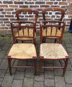 2 pairs of Victorian chairs (af)