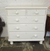 Victorian painted pine chest of drawers