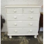 Victorian painted pine chest of drawers