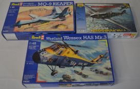 Revell 1:48 model kits including UAV MQ-9 Reaper,