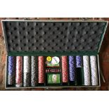 Cased poker set