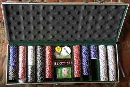 Cased poker set