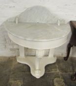 Victorian painted marble top washstand