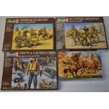 Revell 1:72 figure model packs including German Infantry Africa Corps WWII,