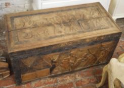 Carved chest