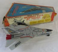 Battery operated Grumman FIIIA jet fighter toy