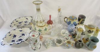 Selection of ceramics and glassware