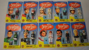 Full set of 10 Vivid Imaginations Captain Scarlet figures sealed on blisters,