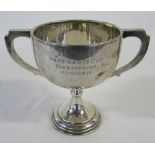 Silver cup L.G.A Presidents Cup Cleethorpes 13th October 1938 Birmingham 1937 weight 3.