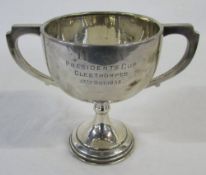 Silver cup L.G.A Presidents Cup Cleethorpes 13th October 1938 Birmingham 1937 weight 3.