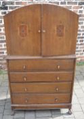 Art Deco gentleman's bedroom cabinet