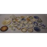Various ceramics including single cup and saucers,