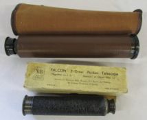 Falcon 3 draw pocket telescope and one other