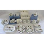 Assorted 'Hunting Scenes' ceramics inc Coalport and Wedgwood