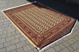 Beige ground Bokhara carpet 2.