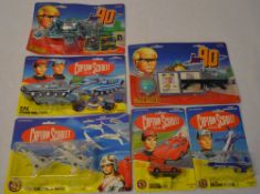 4 Captain Scarlet sealed blisters including SPV Vehicle, Angel Interceptors Jet Fighters,